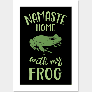 Namaste Home with my frog Posters and Art